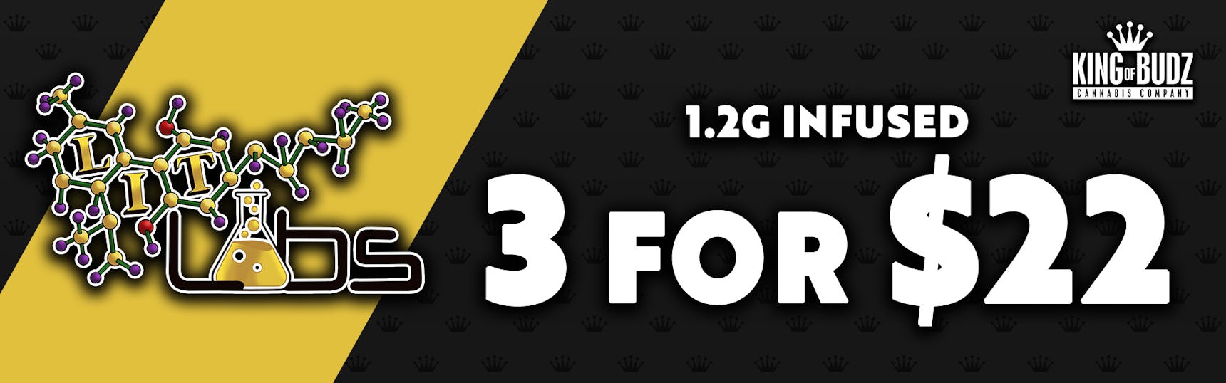 Lit Labs 1.2g Infused Pre-Roll - 3/$22