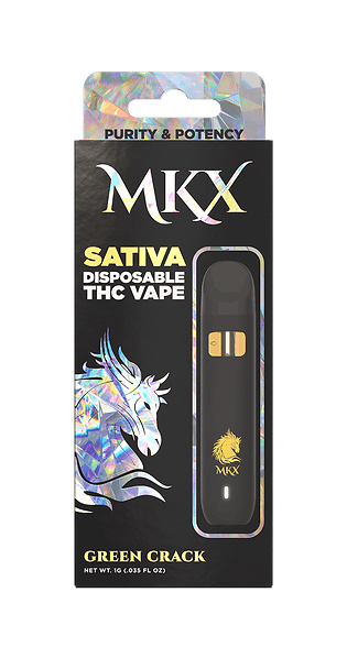 Green Crack Disposable Distillate Cartridge | MKX | 1g | Herbal 