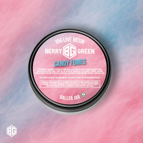 Berry Green - 15g Live Resin Baller Jar - Candy Fumes