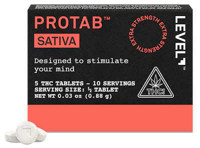 Protab - 100mg THC Tablets - Sativa - EDIBLES by Protab at King of Budz