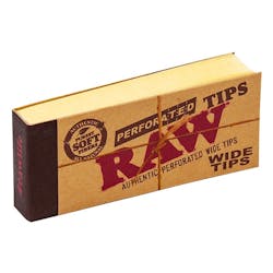 Raw | Perforated Soft Wide Tips - Booklet