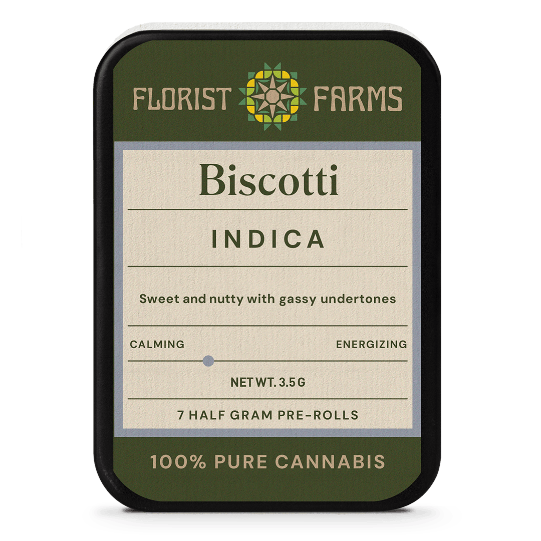 Biscotti | Half Gram Pre-Rolls | 7pk — Florist Farms cannabis product at ZenZest