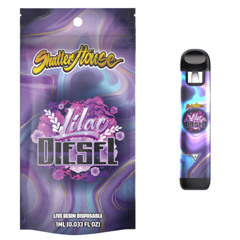 Shatter House - Lilac Diesel Live Resin Disposable