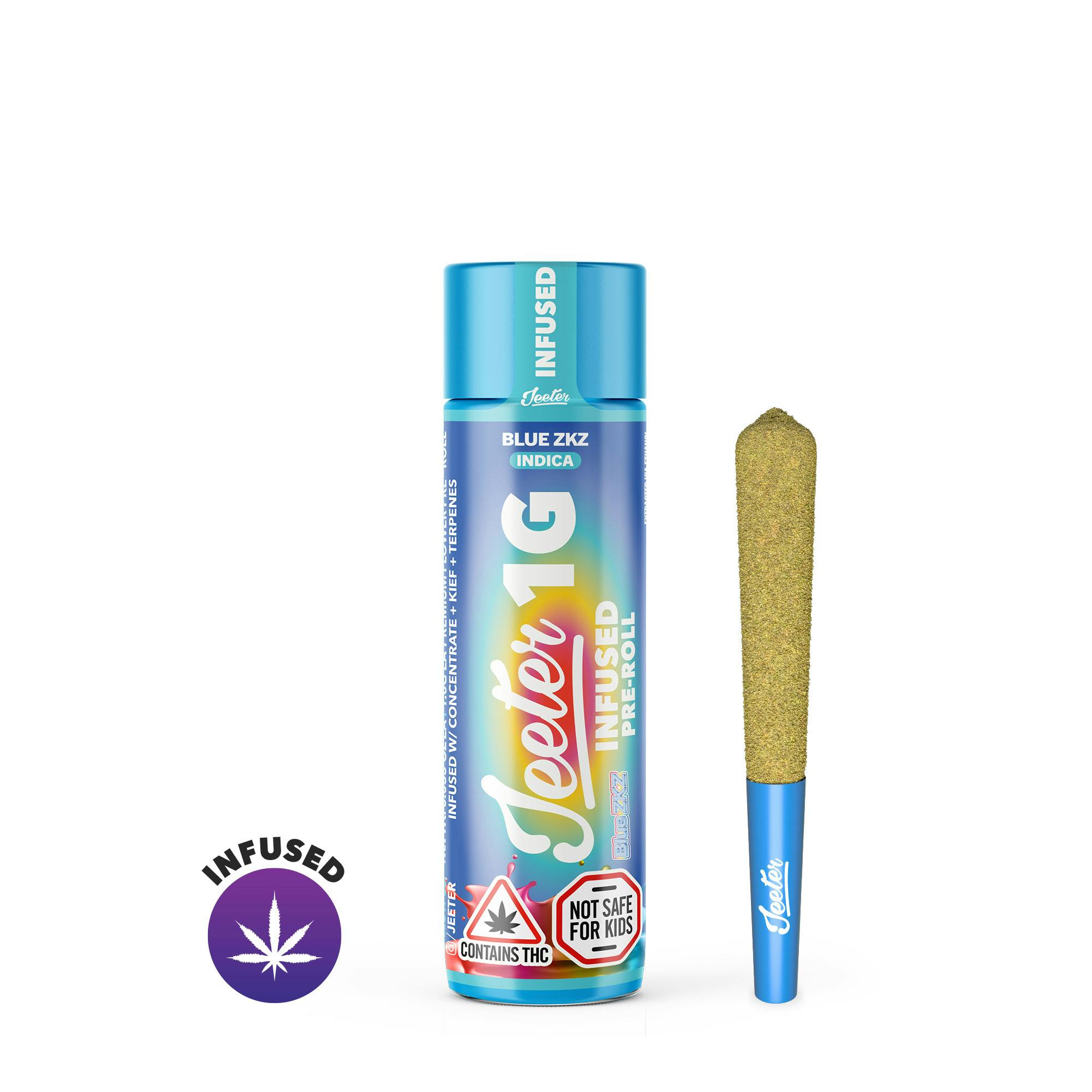 Photo of Blue ZKZ Jeeter Infused Pre-Roll | 1g