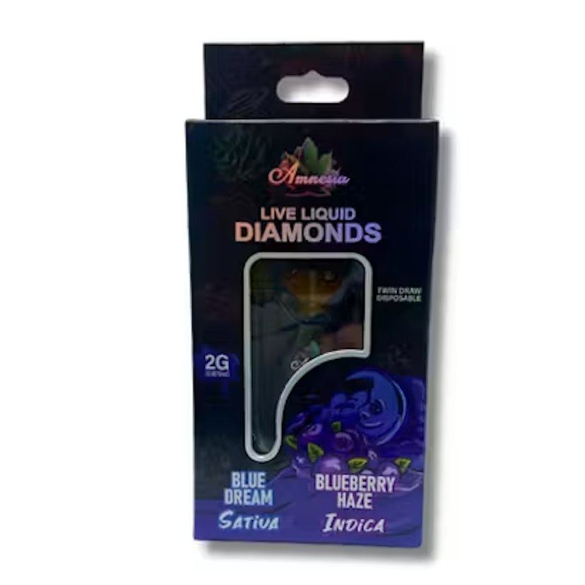 Amnesia Switch 2g Liquid Diamond Disposable Blue Dream x Blueberry Haze