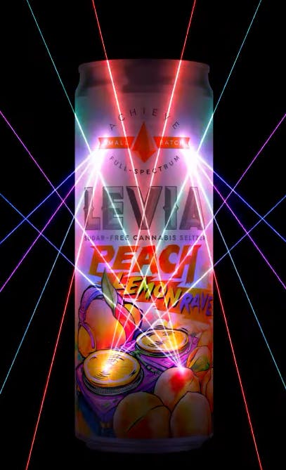 Photo of Achieve | Peach Lemon Rave Seltzer | Levia | 5mg