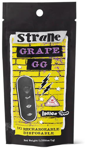 Strane | Grape GG Live Disposable Pen | 1g | $50-active