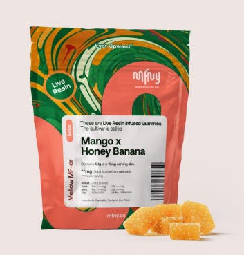 Mango x Honey Banana Live Resin Gummies | 10 pk-1