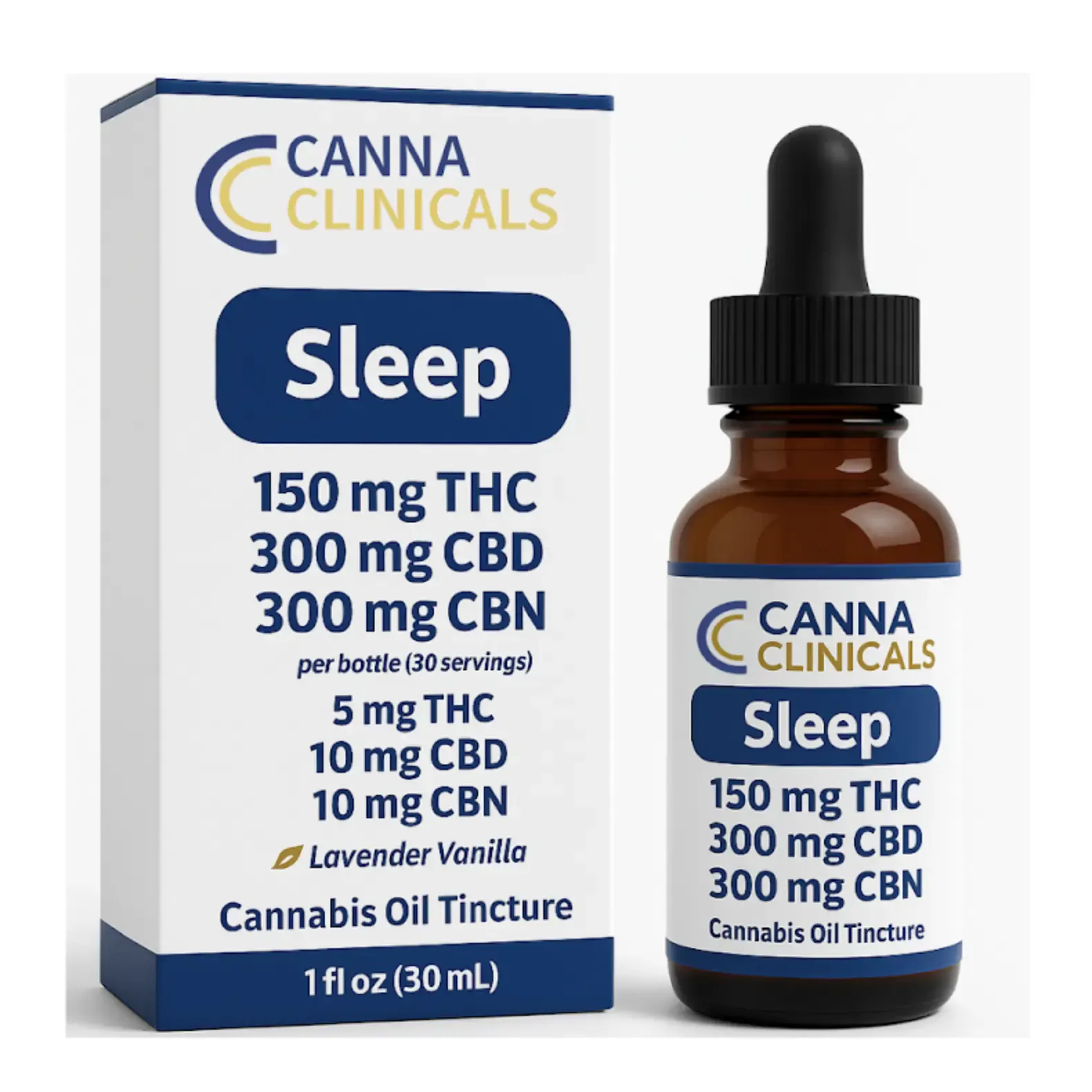 Canna Clinicals | Sleep Tincture (Lavender Vanilla) | 150mg THC