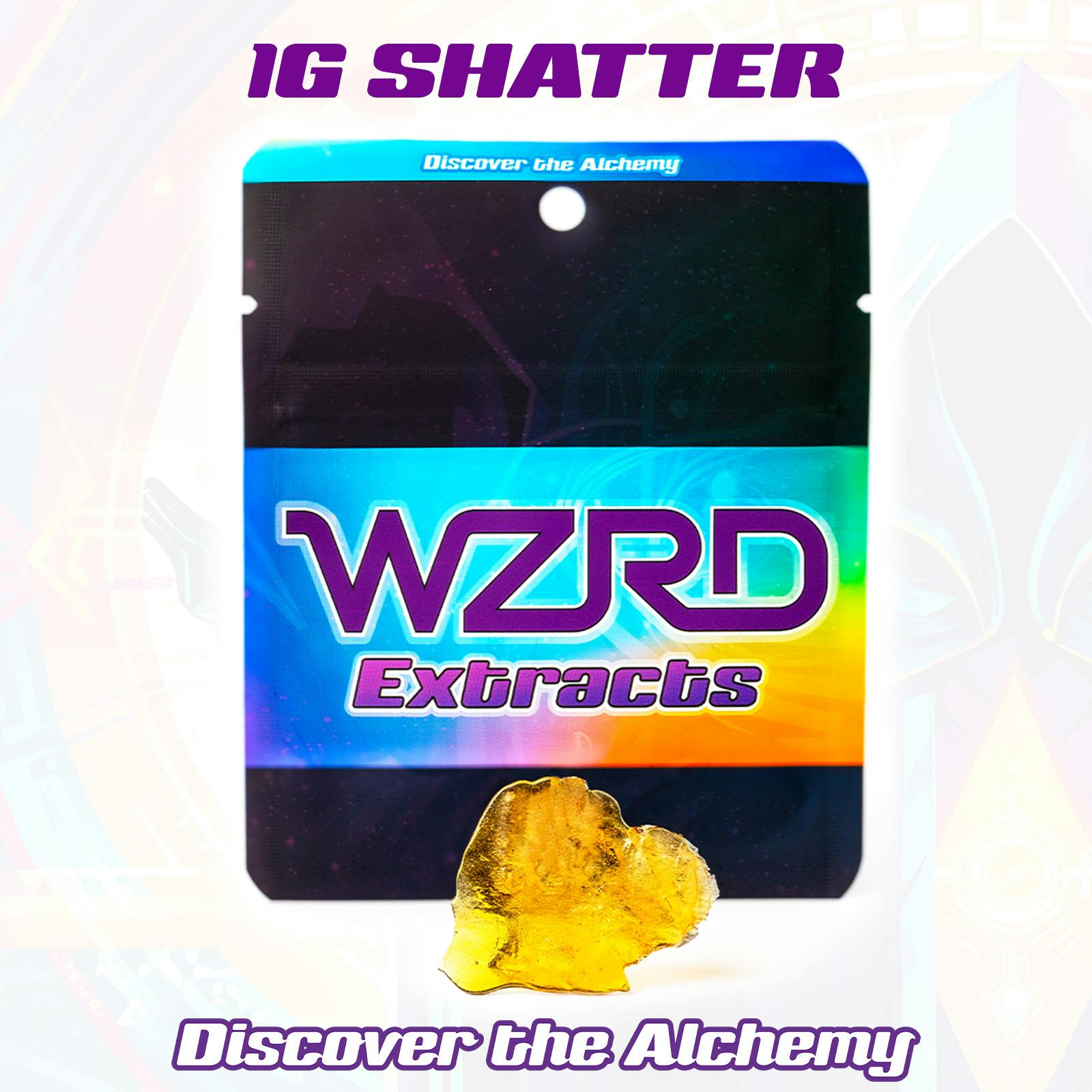 WZRD 1g Shatter - Pineapple Fruz