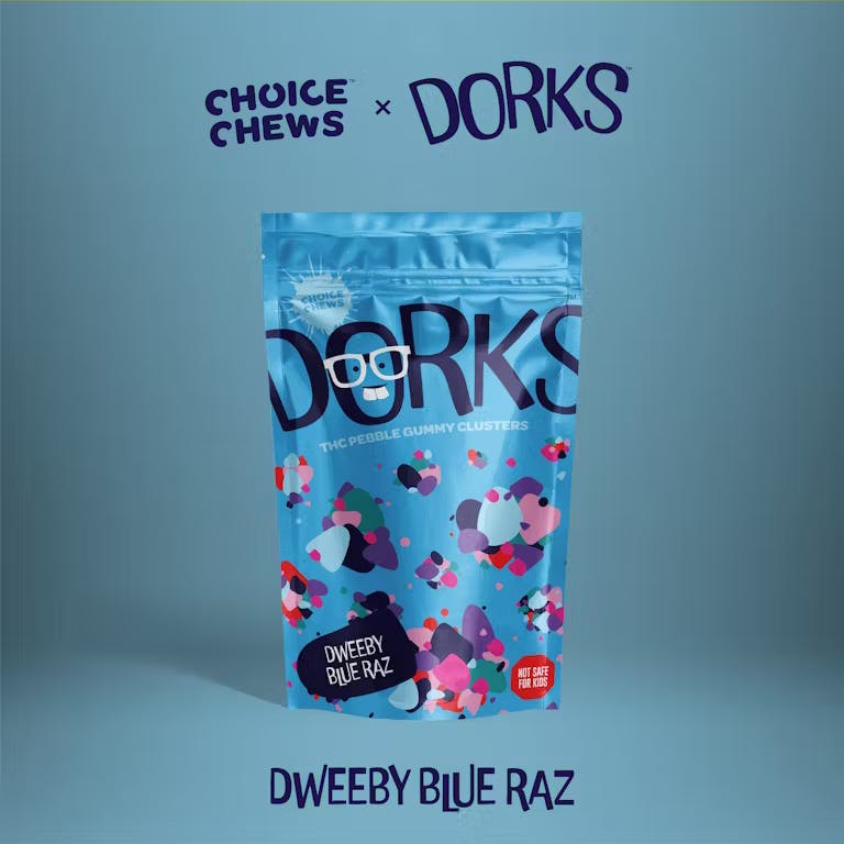 Product: Dorks | Gummy Clusters - 200mg - Dweeby Blue Raz (Sativa)