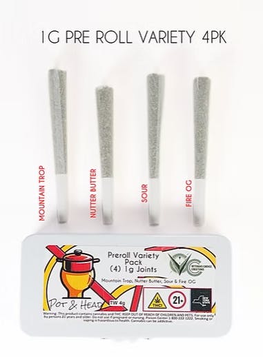 Pre-Roll | Pot & Head | Non-Infused | Variety Pack | 4g