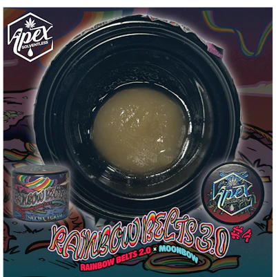 Apex - 1g Hash Rosin Tier 1 - Rainbow Belts 3.0 - CONCENTRATES by Apex Concentrates at King of Budz