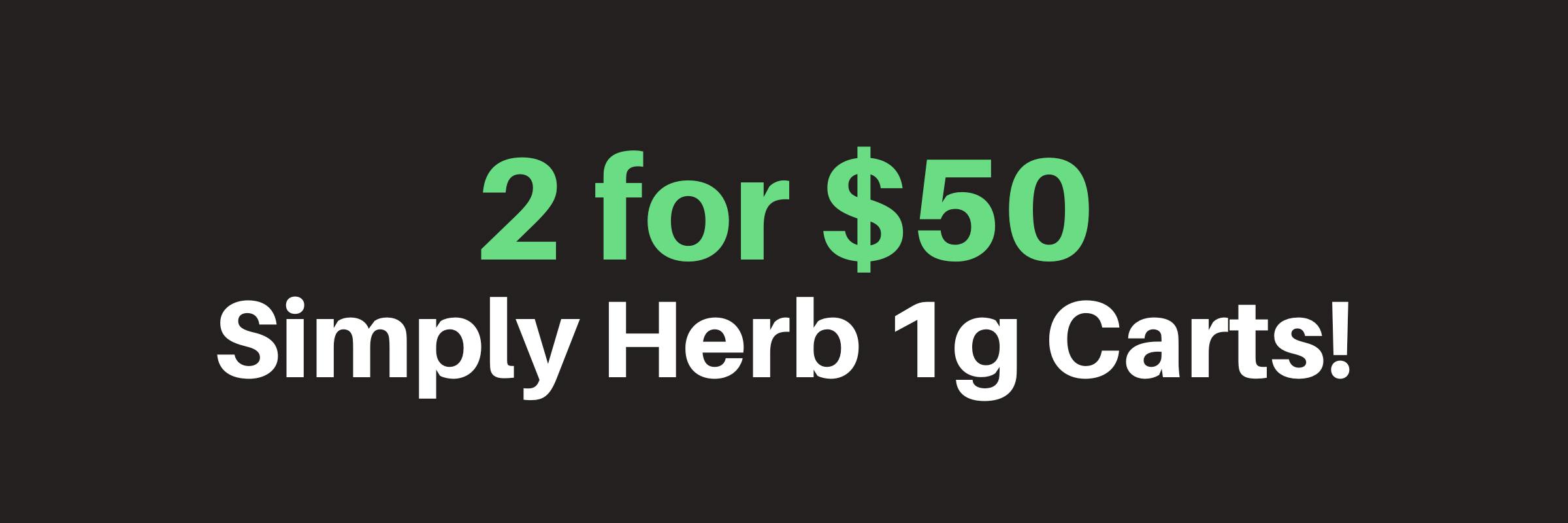 Simply Herb Cartridges