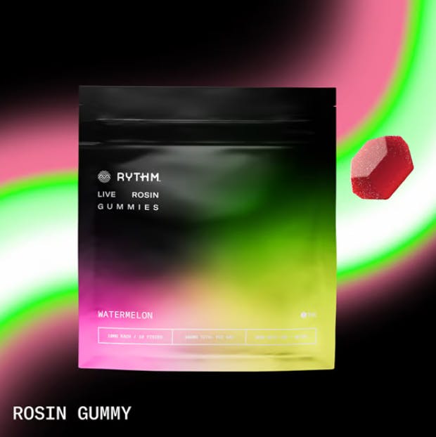 Watermelon Live Rosin Gummies 100mg 10pk