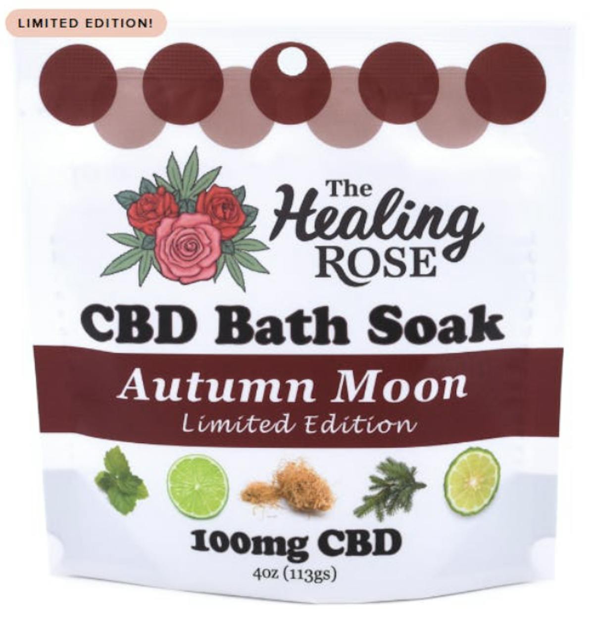 Photo of The Healing Rose Autumn Moon CBD Bath Soak 100mg 4oz