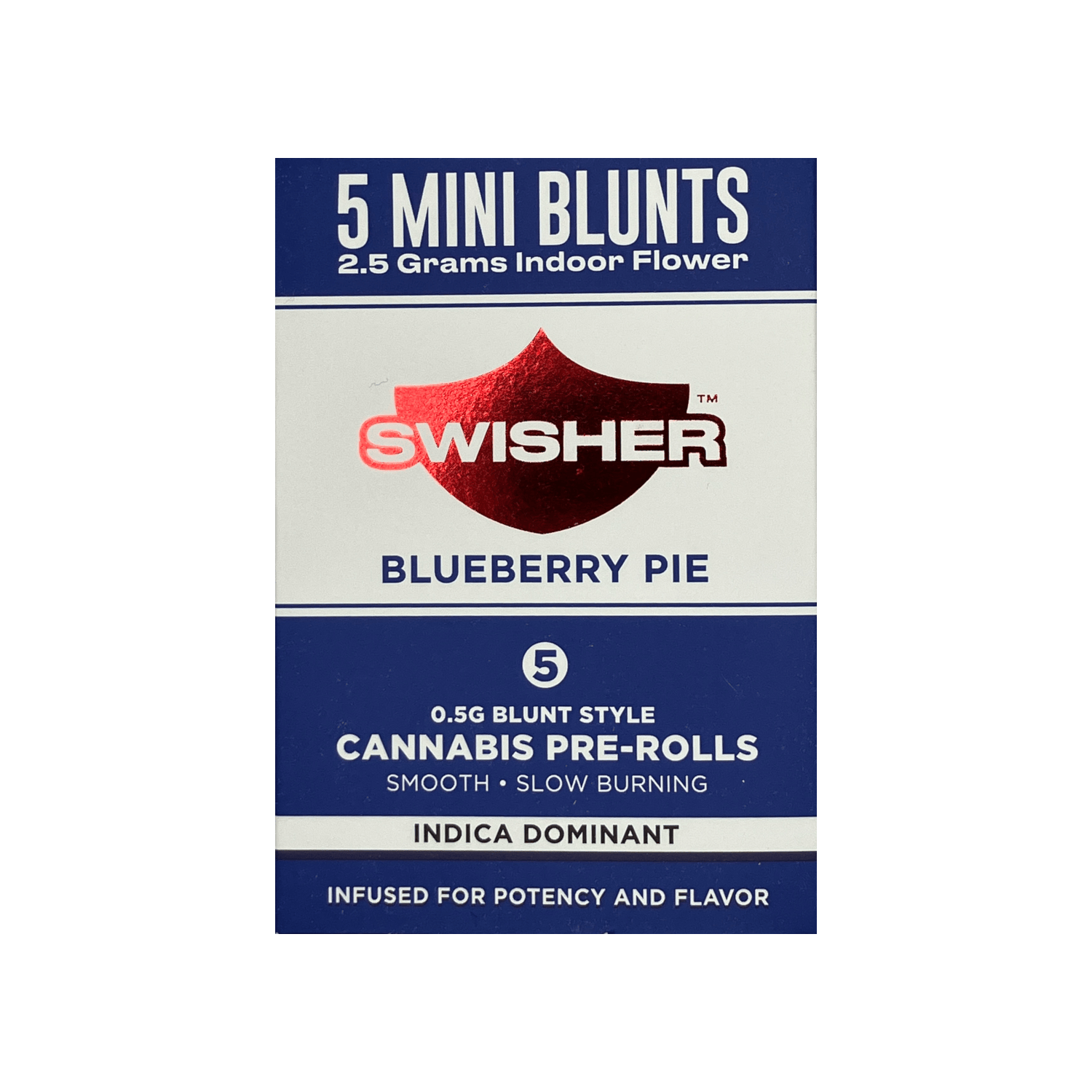 Product: Swisher | Infused Mini Blunt 5-Pack - 2.5g - Blueberry Pie