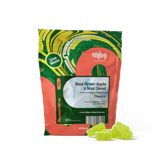 Sour Green Apple x Sour Diesel Live Resin Gummies | 10 pk