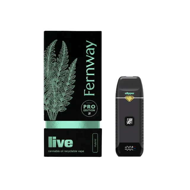 Fernway Live Terpene Disposable Glass Slipper 1g (hybrid, disposables)