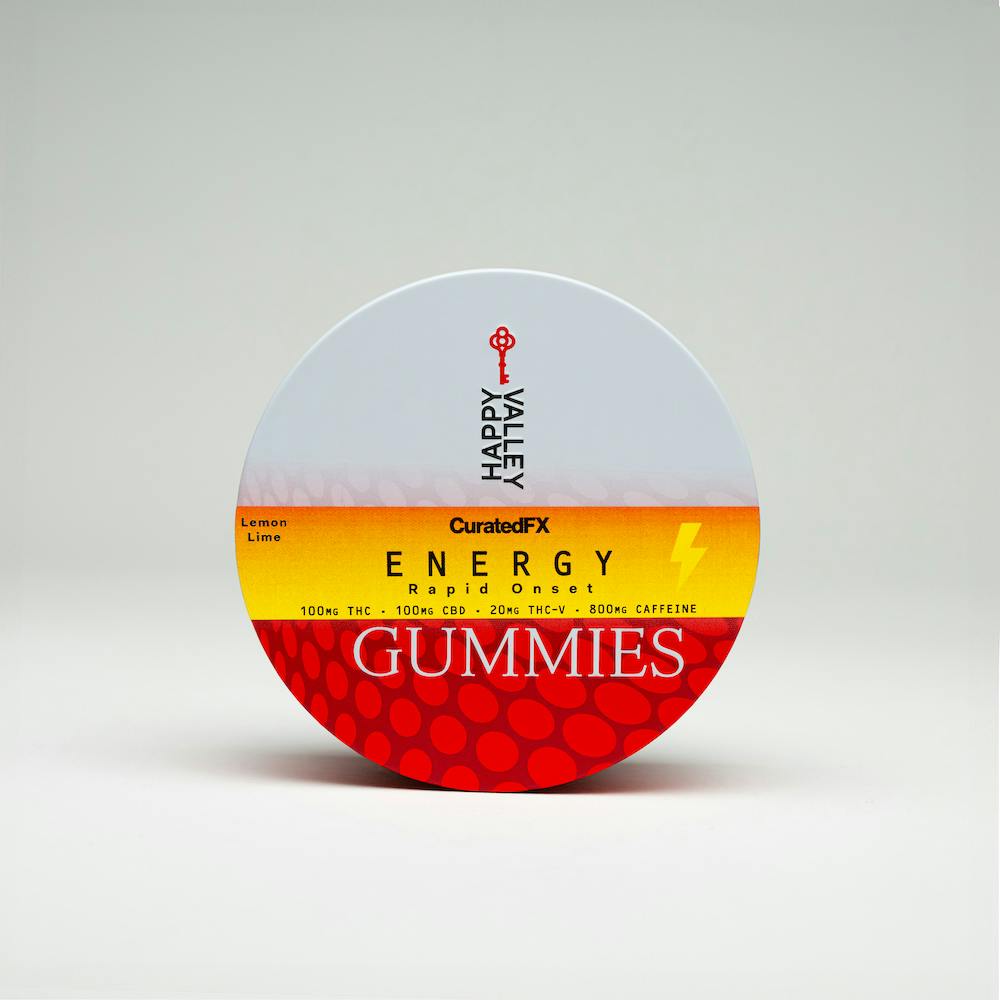CuratedFX Gummies 100mg - ENERGY - Lemon Lime