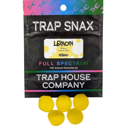 Trap House Company | Sour Lemon 200mg Cured Resin Trap Snax (5x 40mg)-1
