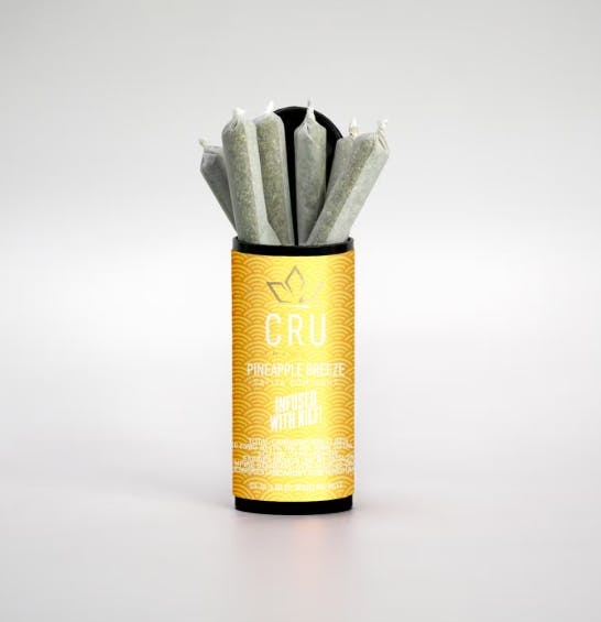 CRU Pineapple Breeze Infused .5g Pre Roll 6 Pack