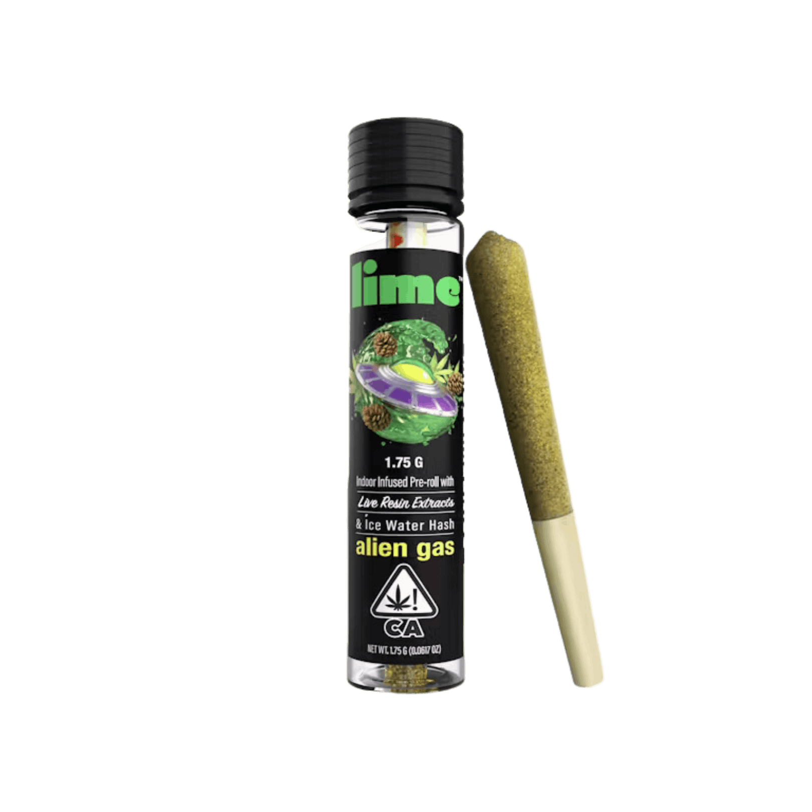 ALIEN GAS LIVE RESIN & ICE WATER HASH INFUSED PREROLL