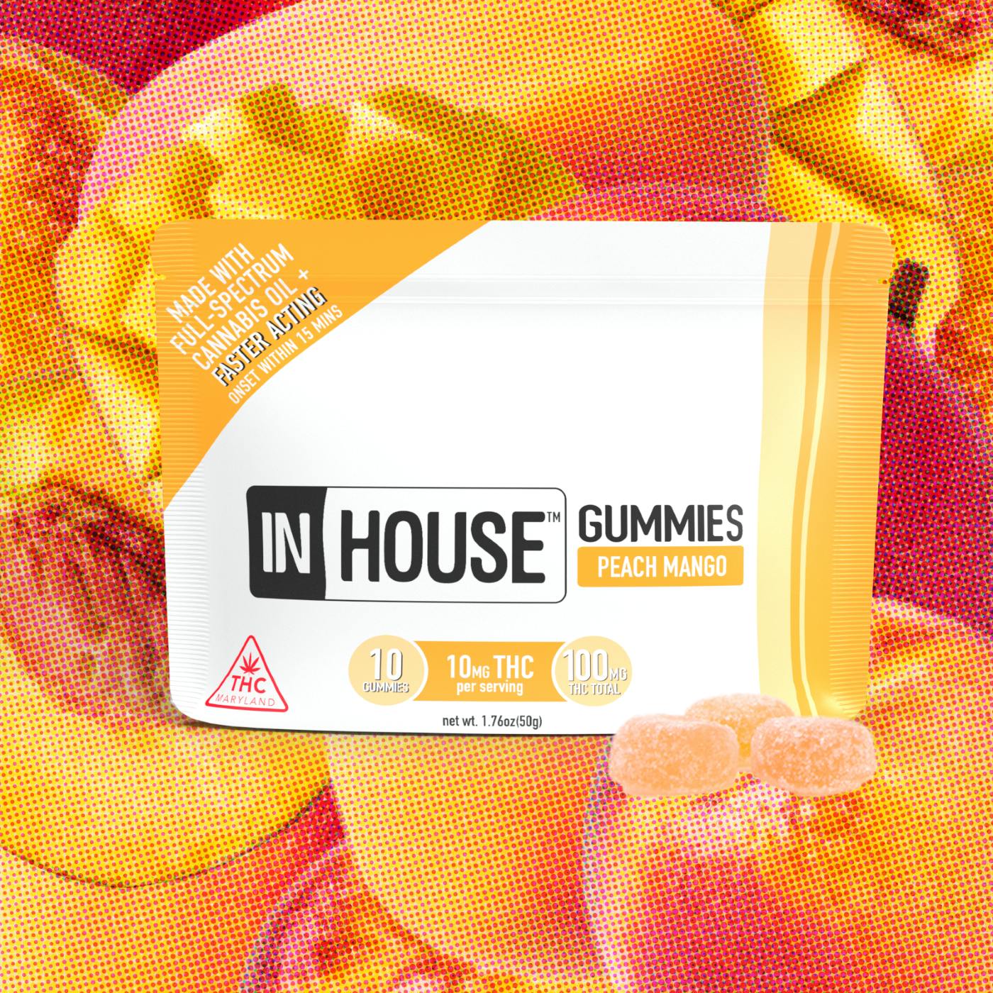 Product 5mg In House Peach Mango Gummies 20pk