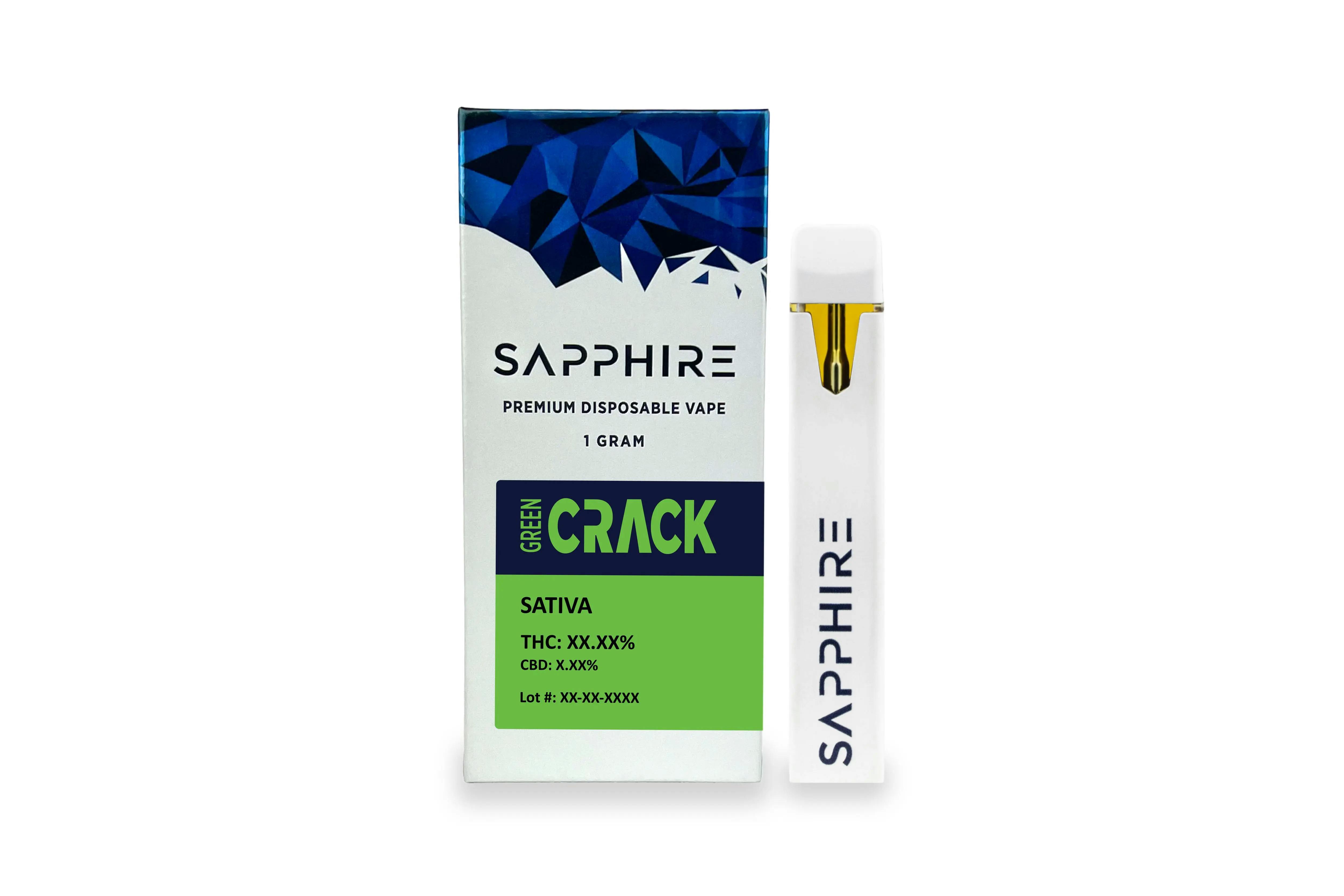 Sapphire Green Crack 1g Vape