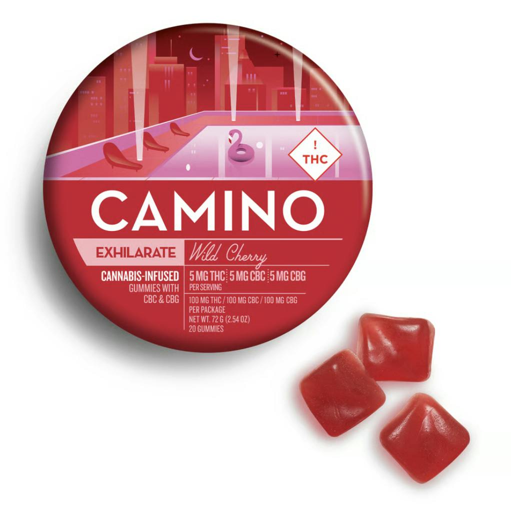 Camino- 'Exhilarate' Wild Cherry- 5mgTHC : 5mgCBG : 5mgCBC