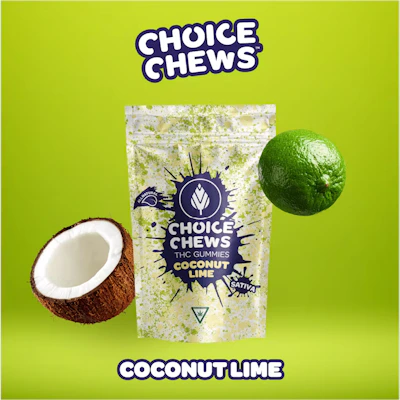 Choice Chews - 200mg Gummies - Coconut Lime (Sativa)