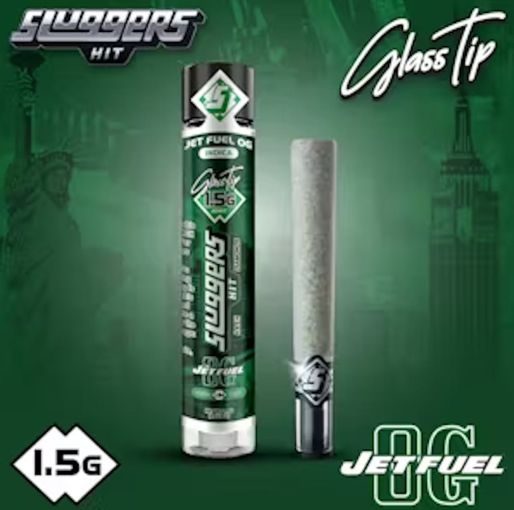Product Infused Glass Tip Preroll | Jetfuel OG (H) Sluggers