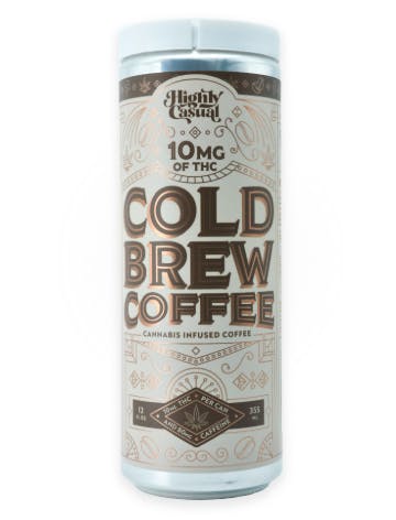 Product: HIGHLY CASUAL | COLD BREW COFFEE | 10MG THC/80MG CAFFEINE