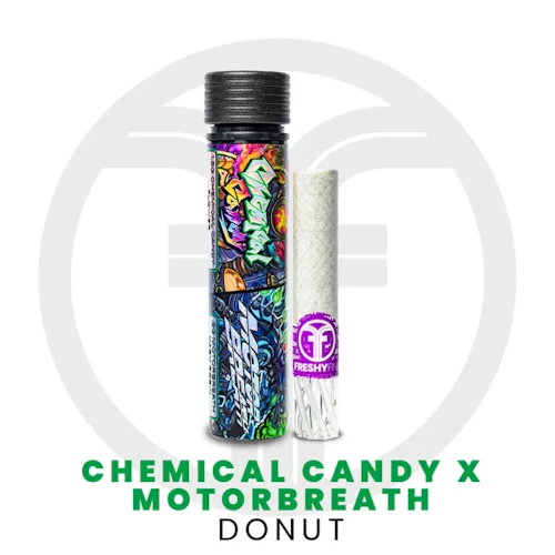 Freshy Fine - 2g Infused Donut - Chem Candy x Motorbreath