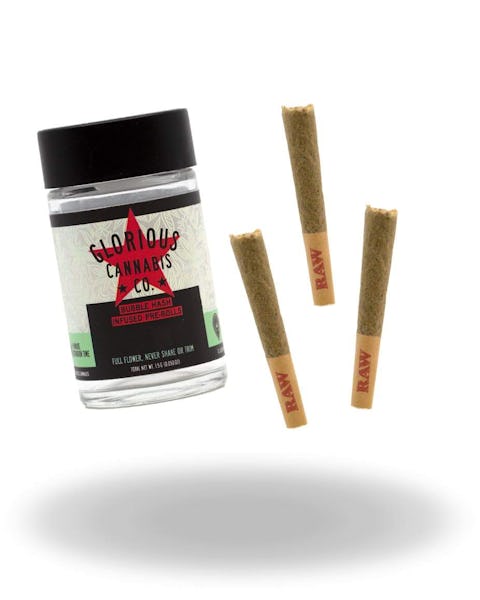 $28 | Glorious Cannabis Infused 1.5g 3pk Pre-Rolls