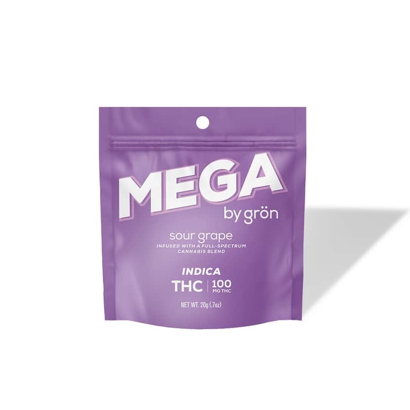 Mega | Sour Grape | Indica | 100mg