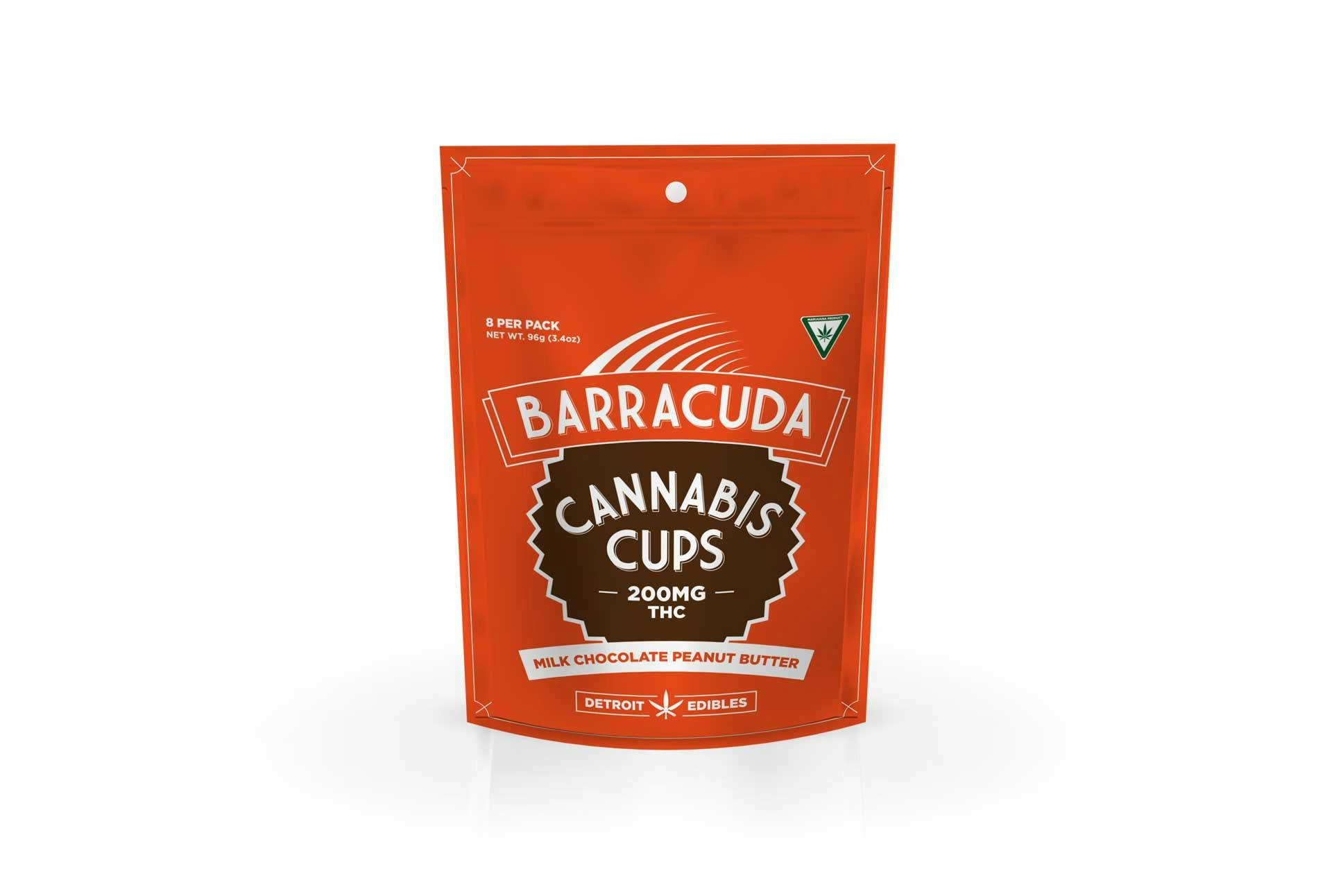 Product: Detroit Edibles | Barracuda Cups - 200mg - Milk Chocolate Peanut Butter