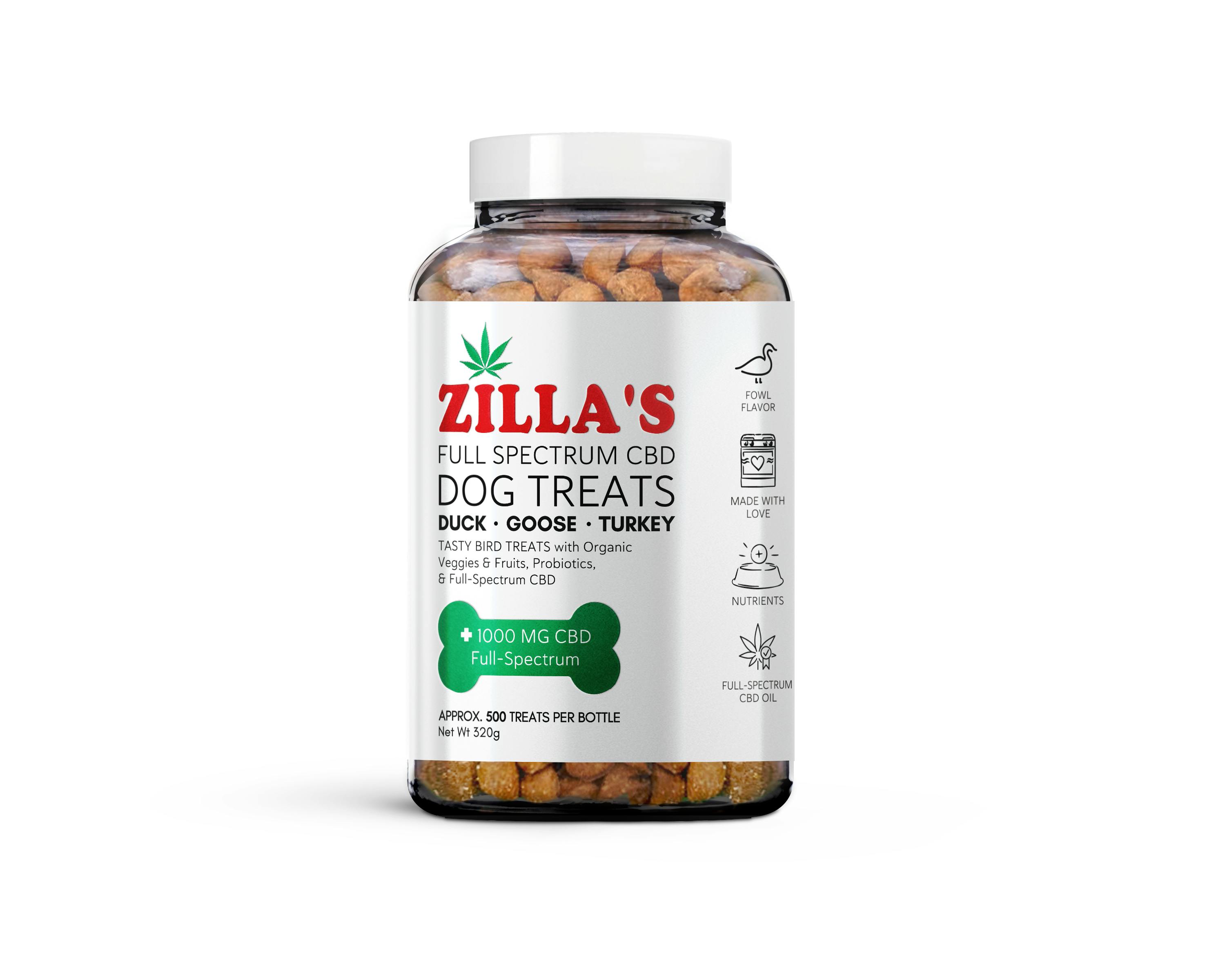 Product: CBD | Dog Treats 1000mg Duck,Goose, and Turkey | Zilla's