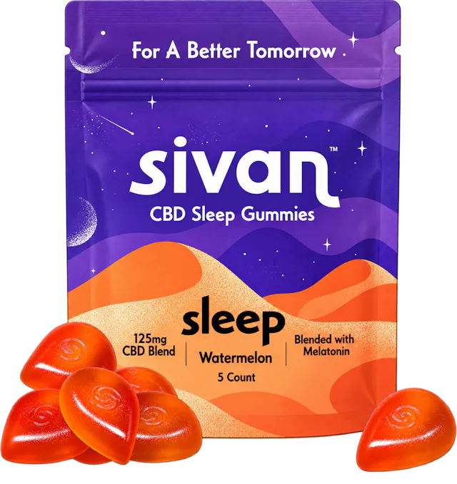 Sivan CBD Blend Gummies Sleep Watermelon 5ct