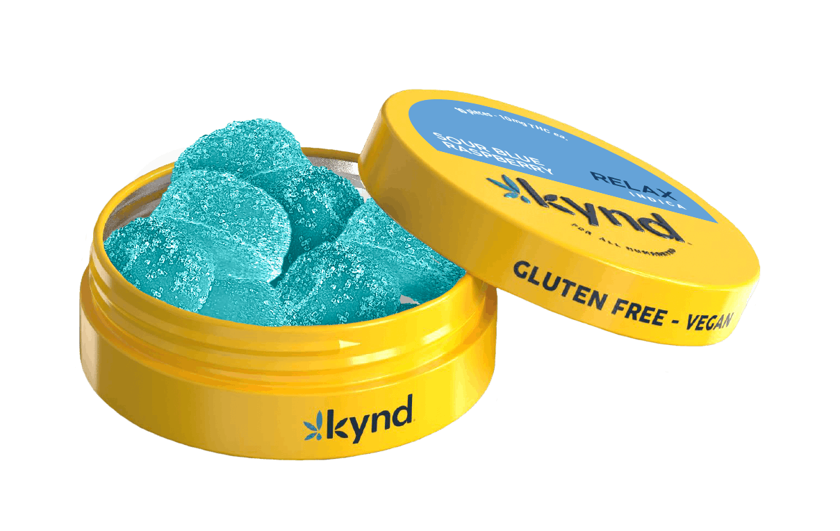 Kynd Sour Blue Raspberry Relax Gummies
