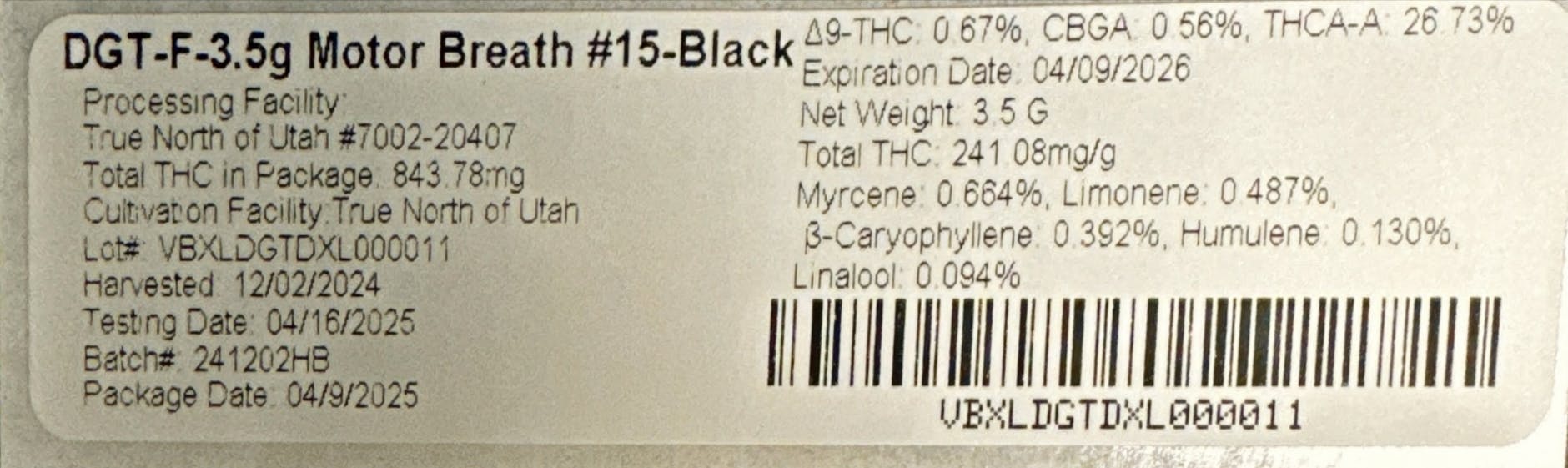 Motorbreath #15 Whole Flower