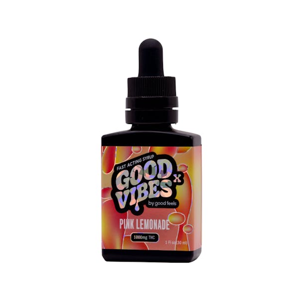 Pink Lemonade (H)- 1000mg Fast-Acting Cannabis Syrup - Good Vibes
