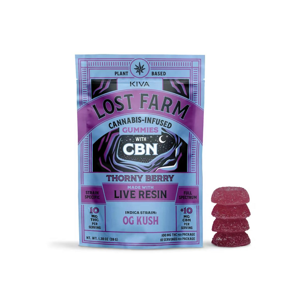 Photo of Lost Farm | Thorny Berry x OG Kush | Live Resin 1:1 Gummies