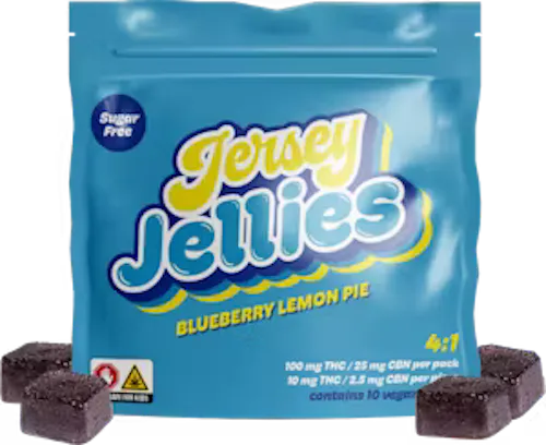 Jersey Jellies | Blueberry Lemon Pie (SF) | 10mg THC : 2.5mg CBN-active