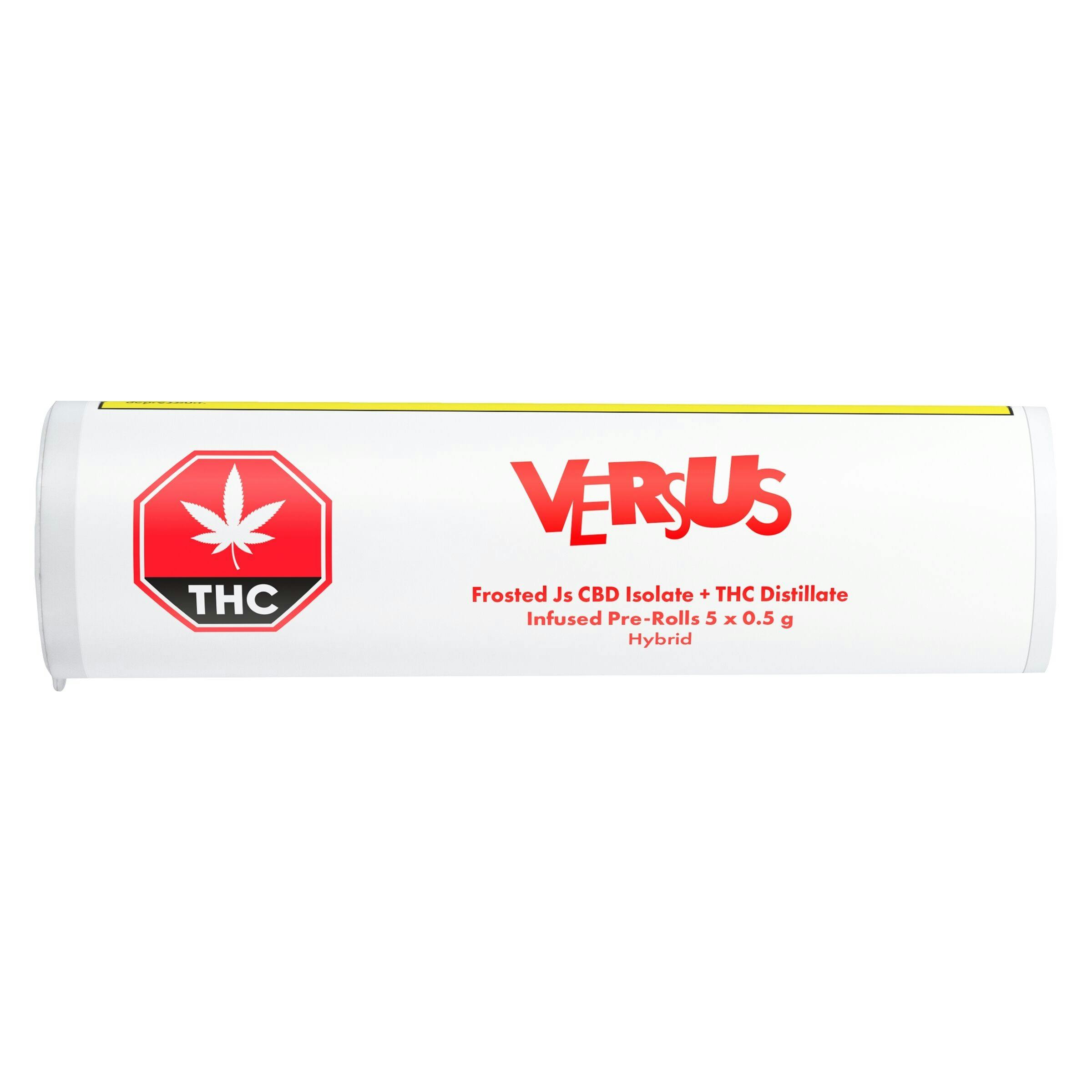 Versus - frosted js cbd isolate + thc distillate infused prjs - 5x0. 5g