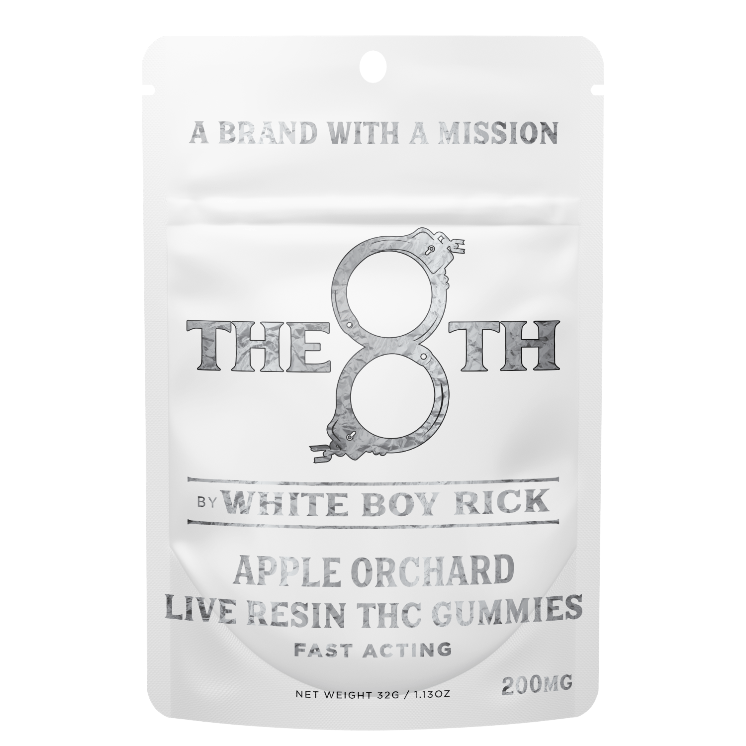Product: THE 8TH BY WHITE BOY RICK | APPLE ORCHARD - LIVE RESIN GUMMIES | FAST ACTING | 200MG
