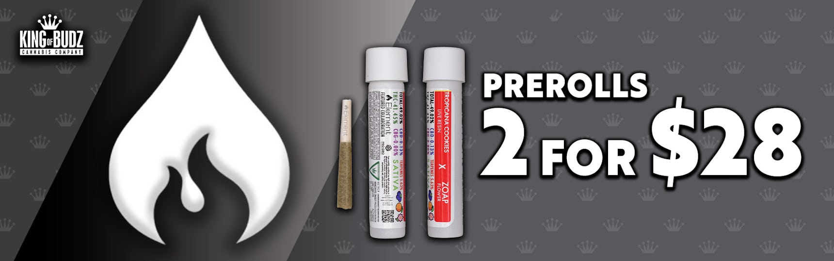 2/$28 Element Infused Prerolls