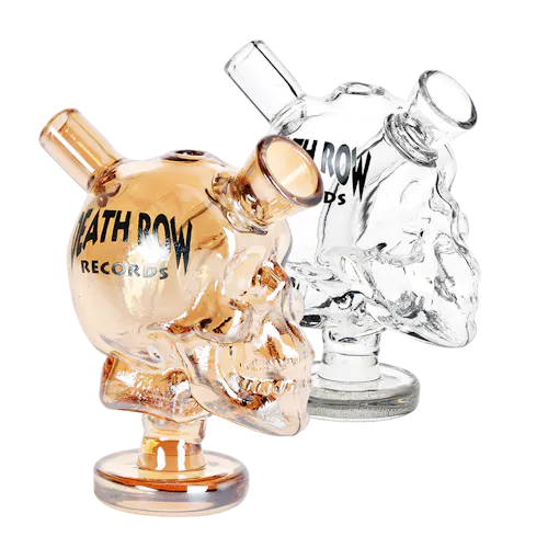Death Row Records Skull Glass Blunt Bubbler | 2.75′-1