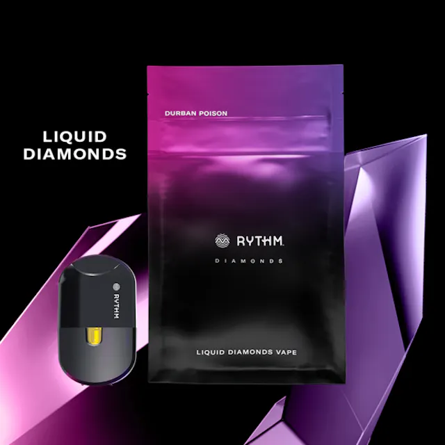 Rythm Liquid Diamond Disposable Durban Poison 1g (sativa, disposables)