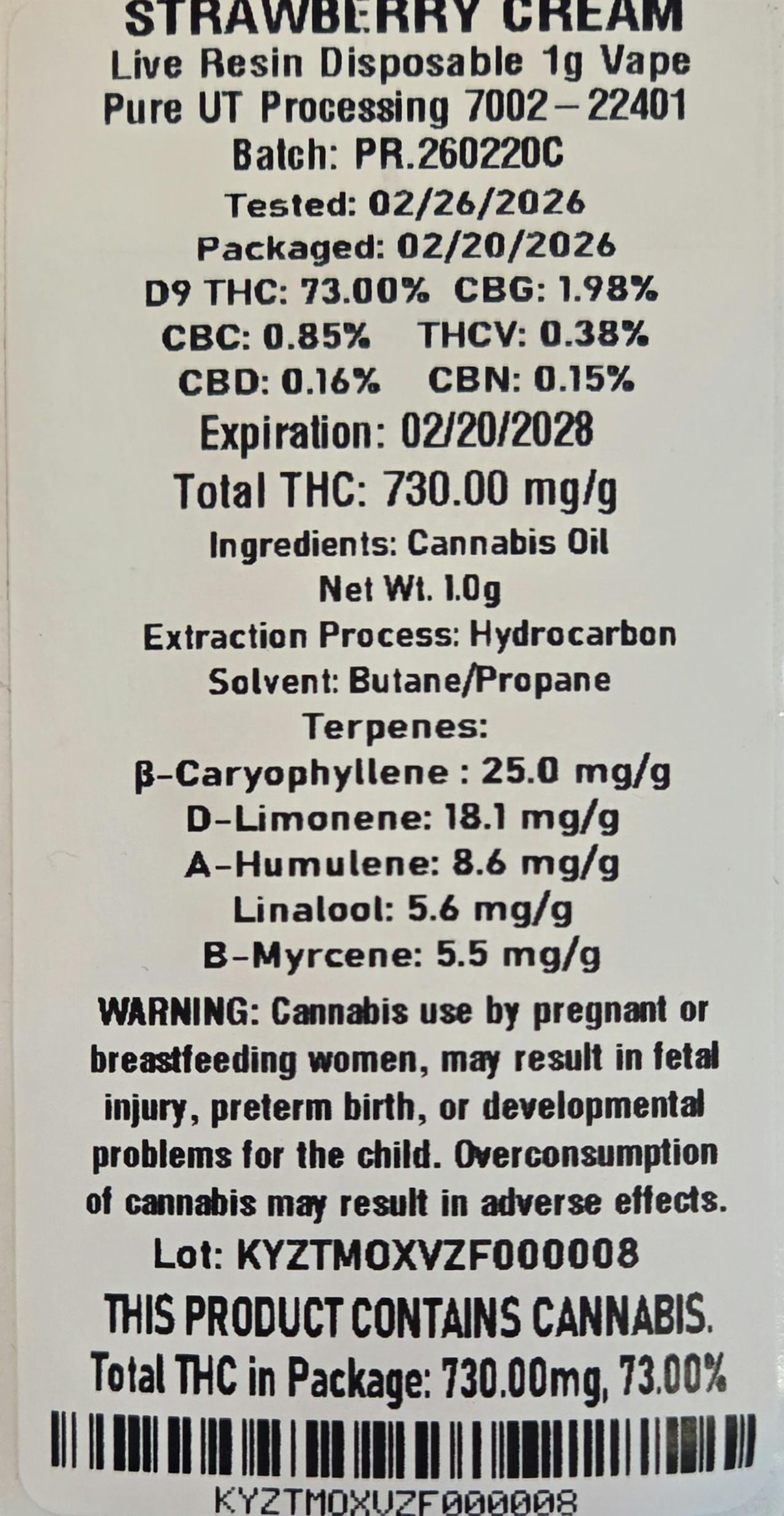 Live Resin - Strawberry Cream